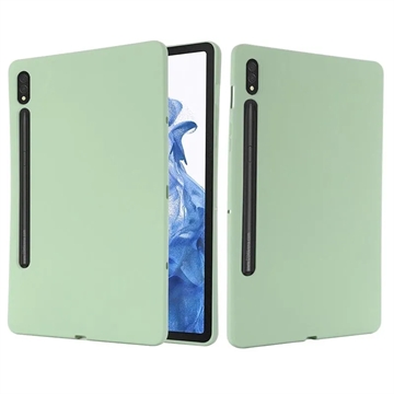Capa de Silicone Líquido para Samsung Galaxy Tab S8/S7 (Embalagem aberta - Excelente) - Verde