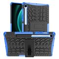 Capa Híbrida Antiderrapante com Suporte para Samsung Galaxy Tab S10 FE/S9 FE - Azul / Preto