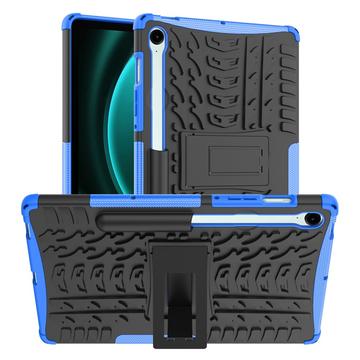 Capa Híbrida Antiderrapante com Suporte para Samsung Galaxy Tab S10 FE/S9 FE - Azul / Preto