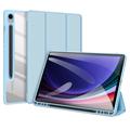 Bolsa Fólio Inteligente Tri-Fold Dux Ducis Toby para Samsung Galaxy Tab S9 FE - Azul Bebé