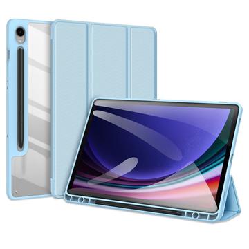Bolsa Fólio Inteligente Tri-Fold Dux Ducis Toby para Samsung Galaxy Tab S10 FE/S9 FE - Azul Bebé
