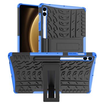 Capa Híbrida Antiderrapante com Suporte para Samsung Galaxy Tab S9 FE+ - Azul / Preto