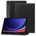 Capa dobrável com três dobras para caneta Tech-Protect SmartCase para Samsung Galaxy Tab S9/S9 FE/S10 FE/S10 Lite - Preto