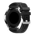 Samsung Galaxy Watch 46mm Bracelete de silicone com textura de sarja - Preto