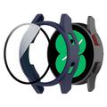 Capa de Plástico com Protetor de Ecrã para Samsung Galaxy Watch FE - 40mm - Azul Escuro