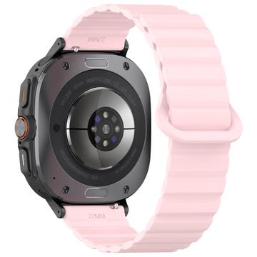 Bracelete em Silicone com Magnética para Samsung Galaxy Watch Ultra 2024/2025 - 47mm - Cor-de-Rosa