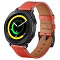 Bracelete de Pele para Samsung Galaxy Watch4/Watch4 Classic - Vermelho
