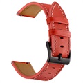 Bracelete de Pele para Samsung Galaxy Watch4/Watch4 Classic - Vermelho