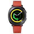 Bracelete de Pele para Samsung Galaxy Watch4/Watch4 Classic - Vermelho