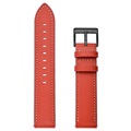 Bracelete de Pele para Samsung Galaxy Watch4/Watch4 Classic - Vermelho