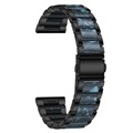 Bracelete em Aço Inoxidável para Samsung Galaxy Watch4/Watch4 Classic – Azul Escuro / Preto