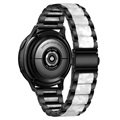 Bracelete em Aço Inoxidável para Samsung Galaxy Watch4/Watch4 Classic - Cinza Pérola / Preto