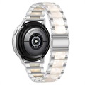 Bracelete em Aço Inoxidável para Samsung Galaxy Watch4/Watch4 Classic – Pérola Branca / Prateado