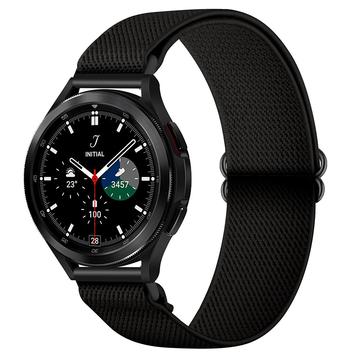 Samsung Galaxy Watch4/Watch4 Classic/Watch3/Active2/Active/Gear Sport/Gear S2 Classic Bracelete entrançada de nylon - 20mm - Preto