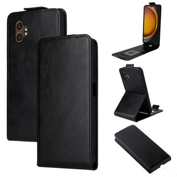 Capa flip vertical com suporte para Samsung Galaxy XCover7 Pro - Preto
