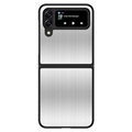 Capa Híbrida de Aço Inoxidável para Samsung Galaxy Z Flip4 5G - Prateado