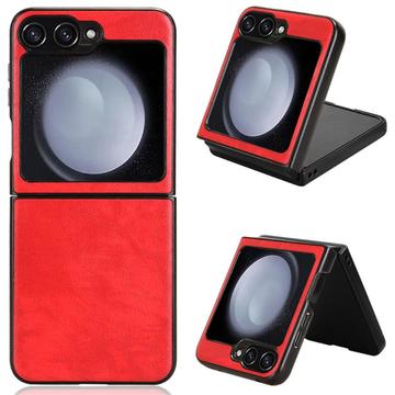 Capa Plástica Revestida para Samsung Galaxy Z Flip6/Z Flip7 FE - Vermelho