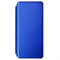 Bolsa Flip para Samsung Galaxy Z Fold3 5G - Fibra de Carbono - Azul