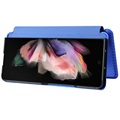 Bolsa Flip para Samsung Galaxy Z Fold3 5G - Fibra de Carbono - Azul
