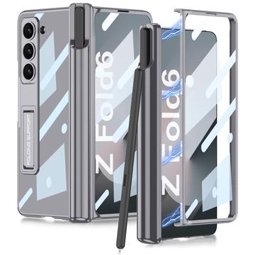 Capa híbrida magnética com ranhura para lápis GKK para Samsung Galaxy Z Fold6 - Cinzento