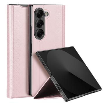 Capa Flip Dux Ducis Bril para Samsung Galaxy Z Fold7 - Cor-de-Rosa