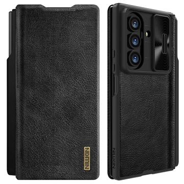 Bolsa Tipo Flip Nillkin Qin Pro para Samsung Galaxy Z Fold7 - Preto