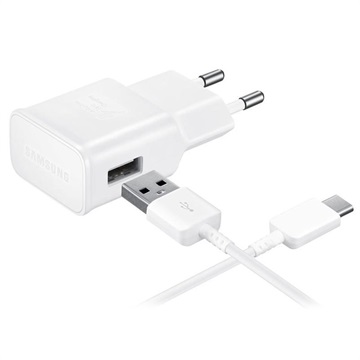 Carregador Rápido de Viagem USB-C Samsung EP-TA200EBE - Bulk - Branco