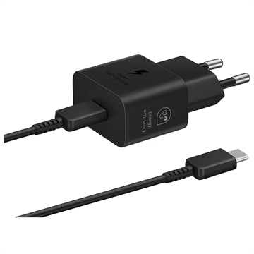 Adaptador de Alimentação USB-C Samsung com Cabo EP-T2510XBEGEU - 25W