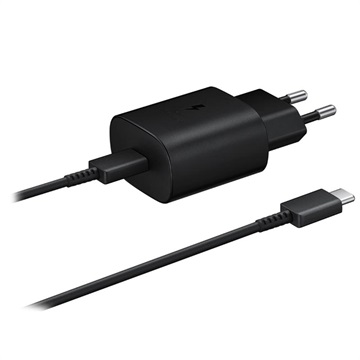 Carregador de Viagem USB-C Samsung Super Fast EP-TA800XBEGWW - Preto