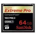 Cartão de Memória Flash SanDisk SDCFXPS-064G-X46 Extreme Pro Compact - UDMA 7 - 160MB/s