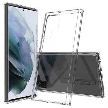 Capa Híbrida Resistente a Riscos para Samsung Galaxy S22 Ultra 5G - Transparente