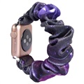 Bracelete Scrunchie para Apple Watch Series 7/SE/6/5/4/3/2/1 - 45mm/44mm/42mm - Púrpura Profundo