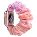Bracelete Scrunchie para Apple Watch Series 7/SE/6/5/4/3/2/1 - 45mm/44mm/42mm - Damasco Rosa