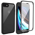 Capa Híbrida Shine&Protect 360 para iPhone 7/8/SE (2020)/SE (2022) - Preto / Transparente