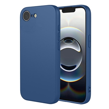 Capa de silicone à prova de choque para iPhone 16e - Azul