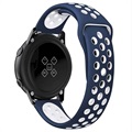 Bracelete em Silicone para Samsung Galaxy Watch Active – Azul-Escuro / Branco