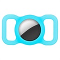 Capa de Silicone para Apple AirTag para Coleira de Animal de Estimação - Azul