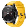 Bracelete em Silicone - Garmin Fenix 6 GPS/6 Pro GPS/5/5 Plus - Amarelo