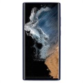 Capa de Silicone Silky para Samsung Galaxy S22 Ultra 5G - Azul Escuro