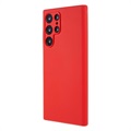 Capa de Silicone Silky para Samsung Galaxy S22 Ultra 5G - Vermelho