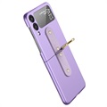 Capa com Anel de Metal Samsung Galaxy Z Flip3 5G - Púrpura