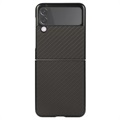 Capa Fina para Samsung Galaxy Z Flip3 5G - Fibra de Carbono - Preto