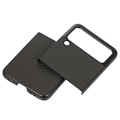 Capa Fina para Samsung Galaxy Z Flip3 5G - Fibra de Carbono - Preto