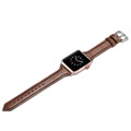 Bracelete Fina de Pele para Apple Watch Series 7/SE/6/5/4/3/2/1 - 41mm/40mm/38mm - Café
