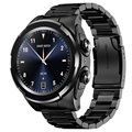 Smartwatch com Auriculares TWS JM06 - Bracelete em Alumínio - Preto