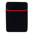 Capa protetora macia para computador portátil/tablet - 13" - Preto / Vermelho