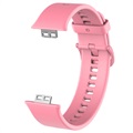 Bracelete em Silicone Suave Huawei Watch Fit - Cor-de-Rosa