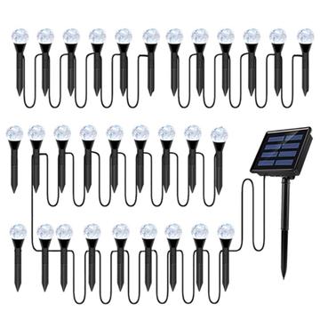 Bola de bolha solar Luzes de fadas para jardim - 30 peças.