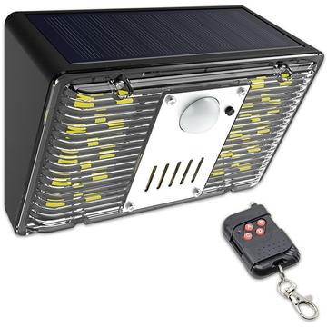 Luz LED exterior alimentada a energia solar com alarme de segurança N775 - 4 modos de iluminação