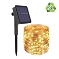 Sistema de Iluminação LED à Prova d'água IP67 Solares - 32m - Amarelo